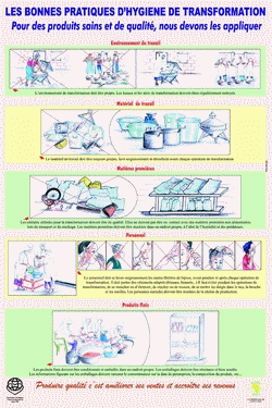 Affiche sur les pratiques d'hygiène pour l'amélioration de la qualité des produits céréaliers transformés