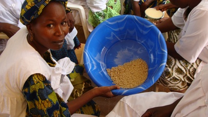 Transformatrice de céréales du Niger, en formation