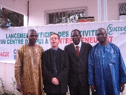 Mohamed Haidara avec les partenaires du CEACJ